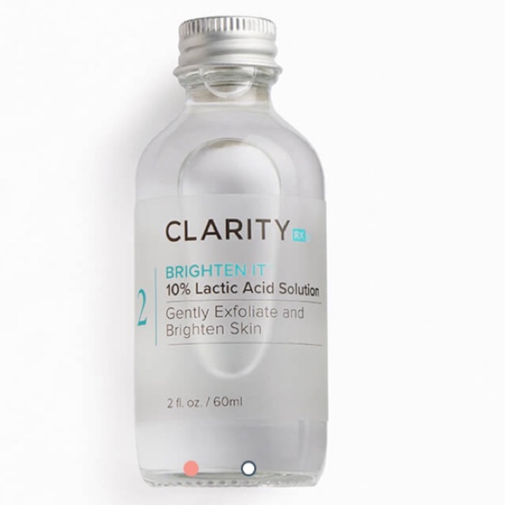 Clarity Rx Brighten It 10% Lactic Acid Toner Treatment Exfoliator Sealed